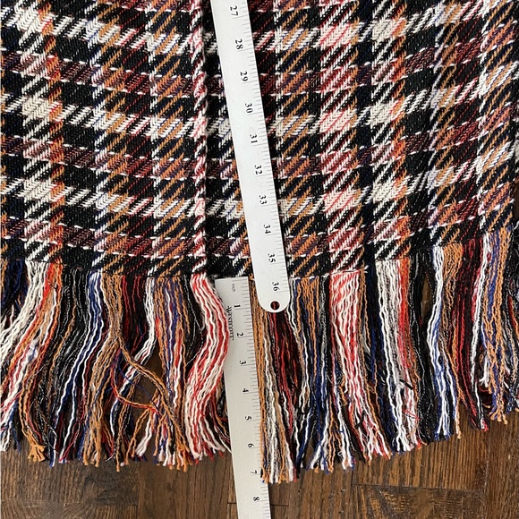 NWT Cabi contemporary trench style wrap coat with fringe - Picture 8 of 11